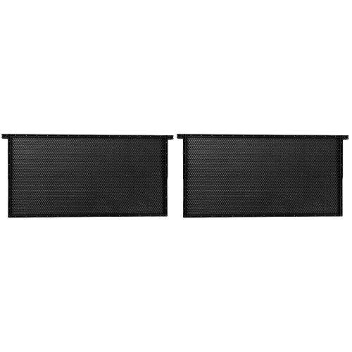 2Pièces Cadres D'apiculture En ABS Noir, Structure Durable
