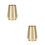 2Pcs Golden Copper Tea Preparing Tools Stylish Storage for Tea Sets 1