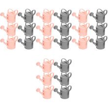 24Pcs Mini Watering Buckets Plastic for Indoor Plant Decor Multicolor