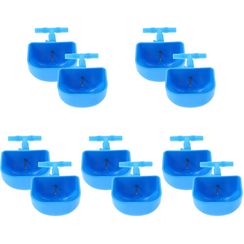 10Pcs Convenient Blue Plastic Rabbit Water Holder Automatic Feeder