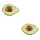 2Pcs Artificial Avocado Green Decorative Photo Props 6