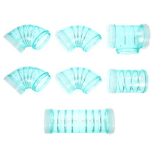 3Sets Light Green Hamster Tube Plastic Cage Tunnel Maze Connector Toy