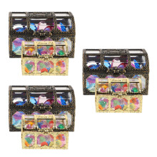 3Ensembles Coffres Au Pirates En Plastique Coloré Pour Enfants