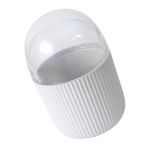 2Pcs Cotton Swabs Holder White Functional Decorative Storage Container 1