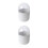 2Pcs Cotton Swabs Holder White Functional Decorative Storage Container 8