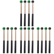 8Paren Multi Drumsticks Voor Percussie Tonguedrum Marimba Hout Rubber