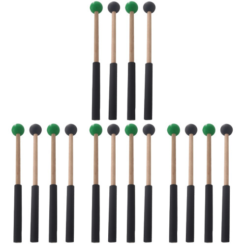 8Paren Multi Drumsticks Voor Percussie Tonguedrum Marimba Hout Rubber