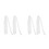8St Schuim Pad Kleding Met Hanger Accessoires Wit 1