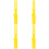 4Pcs Yellow Plastic Paint Stirring Sticks Manual Reusable Mixing Tools 6