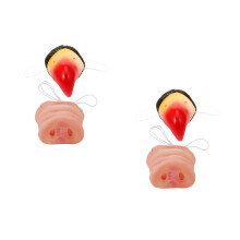4St Pig Set Plastic Realistisch Voor Feest En Cosplay