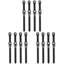 12St Professionele Zwarte PP Roller Skate Buckle Straps Vervangbaar