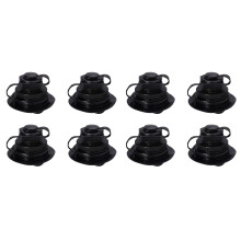 8St Zwart Boston Ventiel Anti-Lek Voor Boot Kayak En Airbed PVC