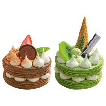 10St Kunststof Nep Cake Ornamenten Assorti Decoratieve Dessert