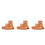 3Pcs Multi-Function Hamster Hideout Orange Feeder Waterer for Pets 4