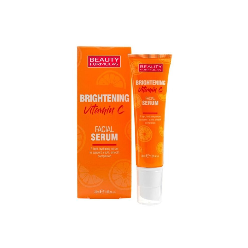 Beauty Formulas Brightening Vitamin C Facial Serum 30ml  Radiance Boosting Serum for Brighter, Smoother & Even-Toned Skin