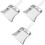 6Pcs Ergonomic Silver Dustpans Portable Kitchen Cleaning 4