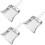 6Pcs Ergonomic Silver Dustpans Portable Kitchen Cleaning 8