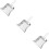 6Pcs Ergonomic Silver Dustpans Portable Kitchen Cleaning 10
