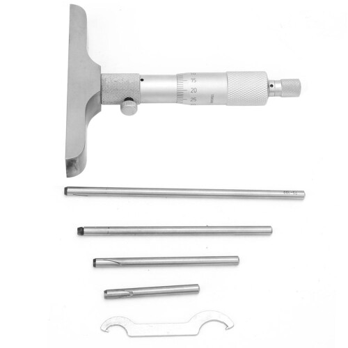 Round-Head Depth Micrometer Gauge 0-100mm High Accuracy Measuring Tool 1