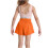 Pigers sportsshorts orange denim letvægts elastik 5