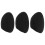 6Pièces Accessoires Flûte Repose-Doigt Silicone Souple Support Noir 2