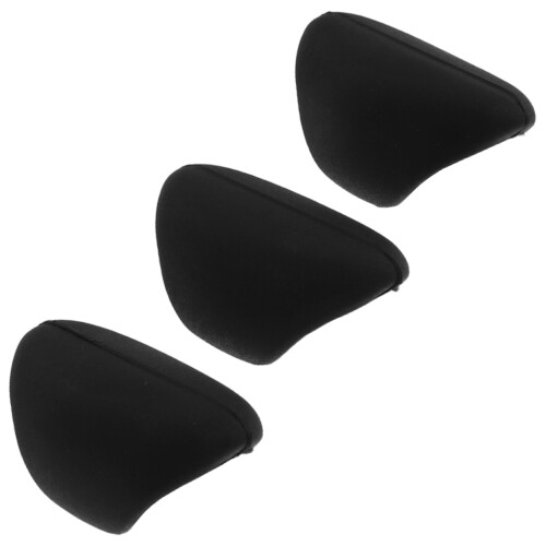 6Pièces Accessoires Flûte Repose-Doigt Silicone Souple Support Noir 2