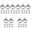 1000Pcs Silver Bail Beads Multi-Functional DIY Jewelry Making Findings 2