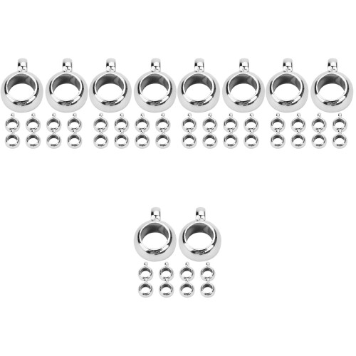 1000Pcs Silver Bail Beads Multi-Functional DIY Jewelry Making Findings 2