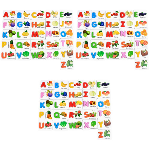 3Sets Vroege Leerletters Kleurrijk Educatief Kind 2