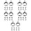 1000Pcs Silver Bail Beads Multi-Functional DIY Jewelry Making Findings 6