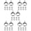 1000Pcs Silver Bail Beads Multi-Functional DIY Jewelry Making Findings 7