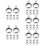 1000Pcs Silver Bail Beads Multi-Functional DIY Jewelry Making Findings 9