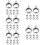1000Pcs Silver Bail Beads Multi-Functional DIY Jewelry Making Findings 10