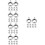 1000Pcs Silver Bail Beads Multi-Functional DIY Jewelry Making Findings 11