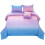 Twin Girls Comforter Set Microfiber 6-Piece Purple Orange 2
