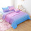 Twin Girls Comforter Set Microfiber 6-Piece Purple Orange 4