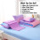 Twin Girls Comforter Set Microfiber 6-Piece Purple Orange 6