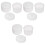 3Sets Transparent PP Nail Tool Cleaner Box for Manicure Tools Soaking 3