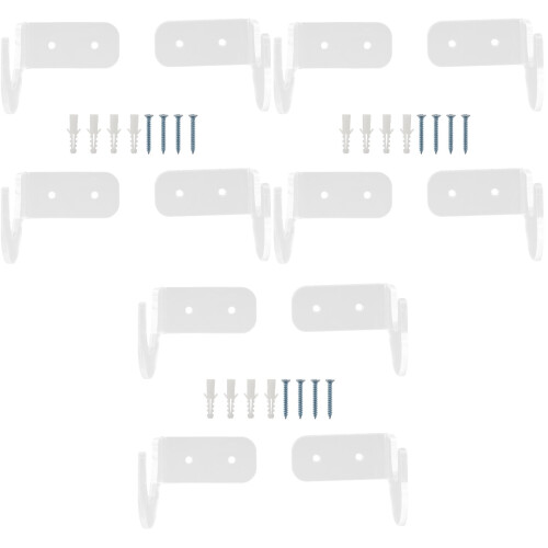 6Paires Support Raquette Transparent Rangement Mural Durable 1