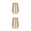 2Pcs Golden Copper Tea Preparing Tools Stylish Storage for Tea Sets 9