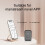 Télécommande Bluetooth sans fil à 7 touches rechargeable en ABS noir 5