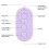 Type C Rechargeable Selfie Button Bluetooth Remote Control 10m Purple 3