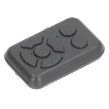 Télécommande Bluetooth sans fil à 7 touches rechargeable en ABS noir