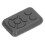 Télécommande Bluetooth sans fil à 7 touches rechargeable en ABS noir 1