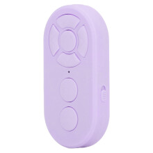 Type C Rechargeable Selfie Button Bluetooth Remote Control 10m Purple