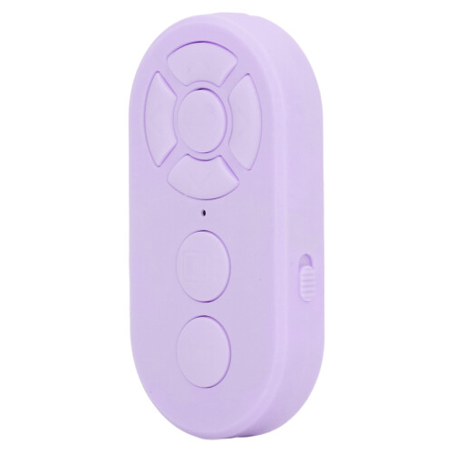 Type C Rechargeable Selfie Button Bluetooth Remote Control 10m Purple