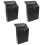 3Pcs Durable Black Iron Wall Mailboxes for Outdoor Or Business Use 4