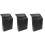 3Pcs Durable Black Iron Wall Mailboxes for Outdoor Or Business Use 5