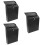3Pcs Durable Black Iron Wall Mailboxes for Outdoor Or Business Use 8