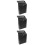 3Pcs Durable Black Iron Wall Mailboxes for Outdoor Or Business Use 9